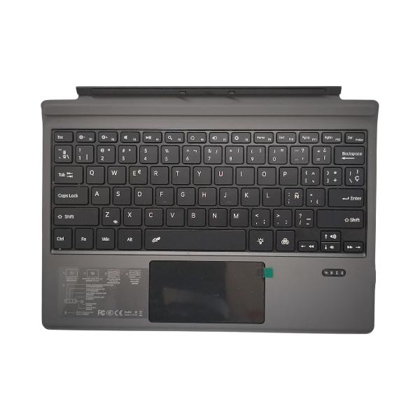 Teclado Bluetooth QWERTY Español con Retroiluminación para Microsoft Surface Pro 3, 4, 5, 6, 7, 7 Plus